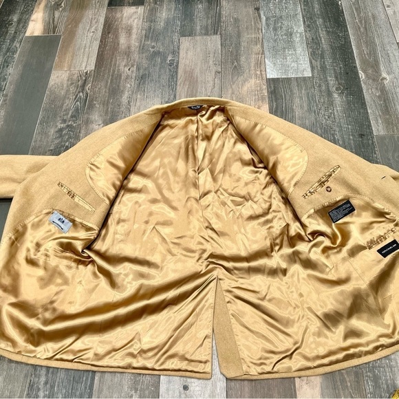 Stafford Options Blazer Jacket Beige Camel Hair Wool blend Men's 48R 2 Button - Picture 11 of 13